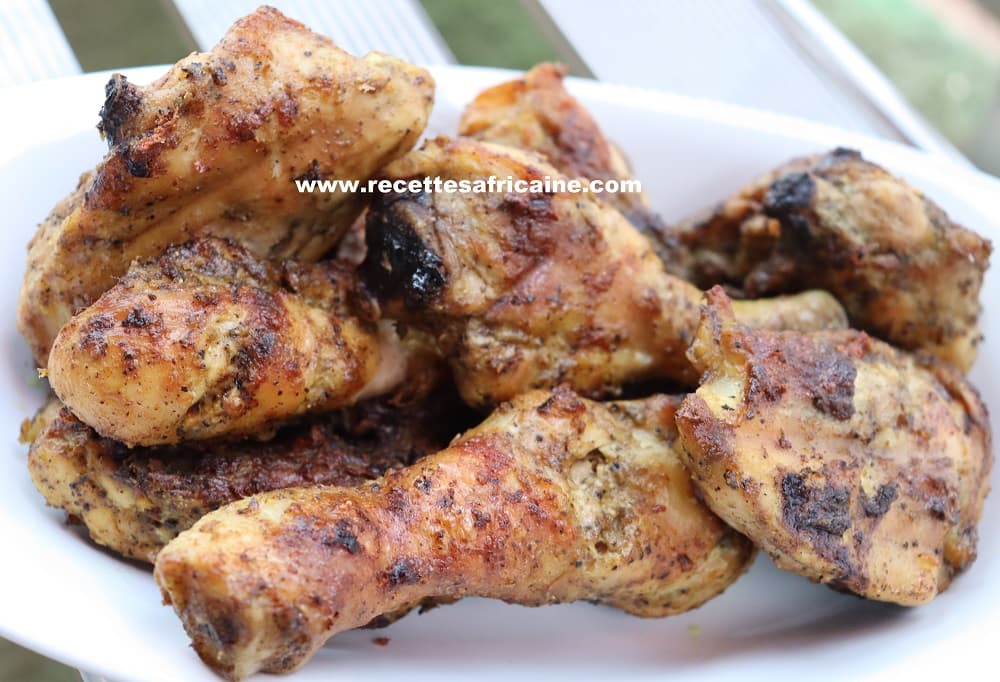 Poulet grillé au lait de coco