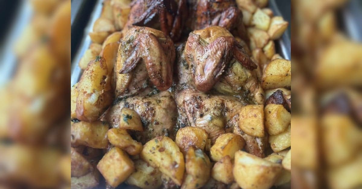 Poulet au four et pommes de terre sautées : recette