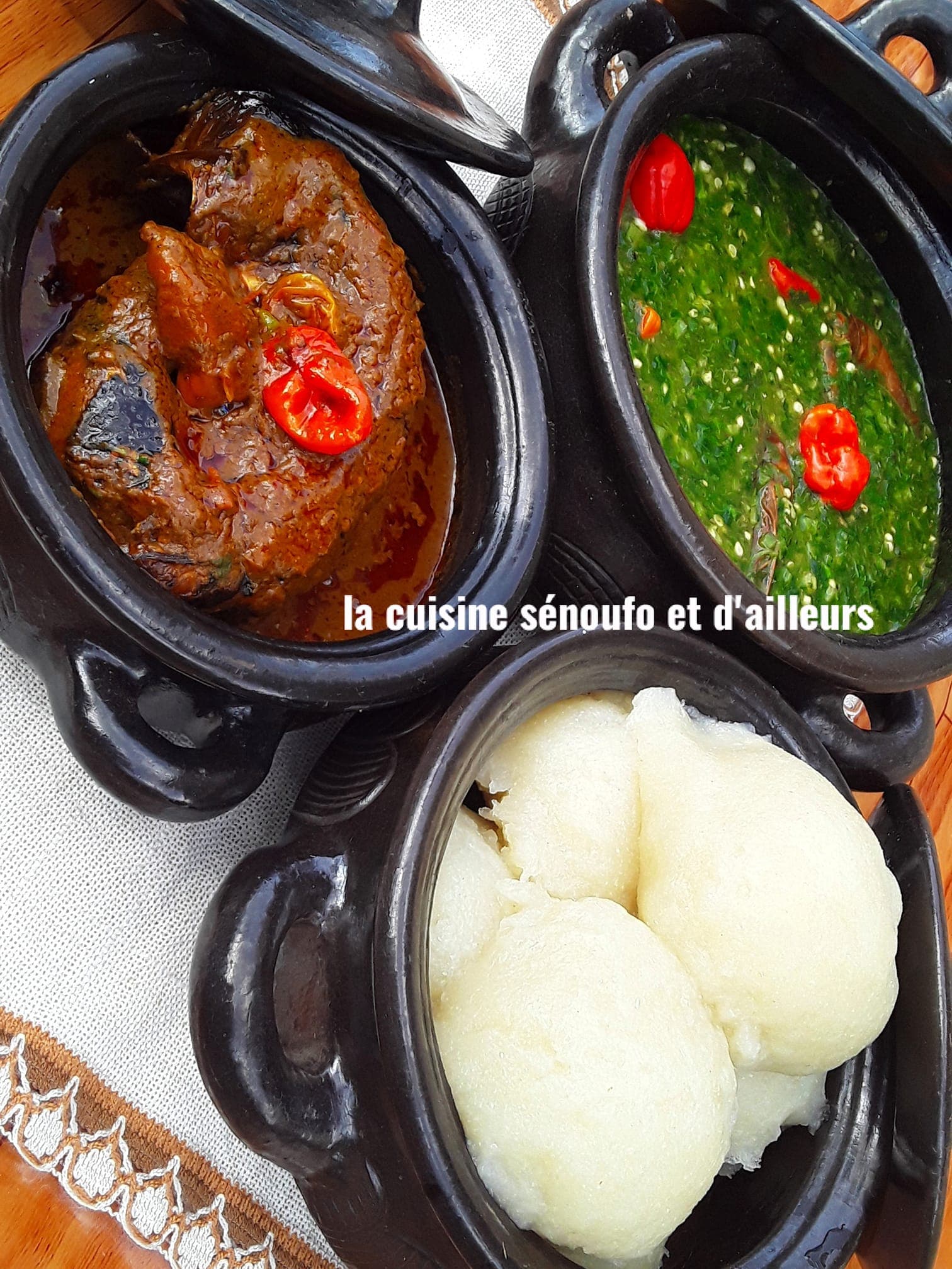Placali à la sauce graine et klouala(ademe au Togo ou Boulvanka…)