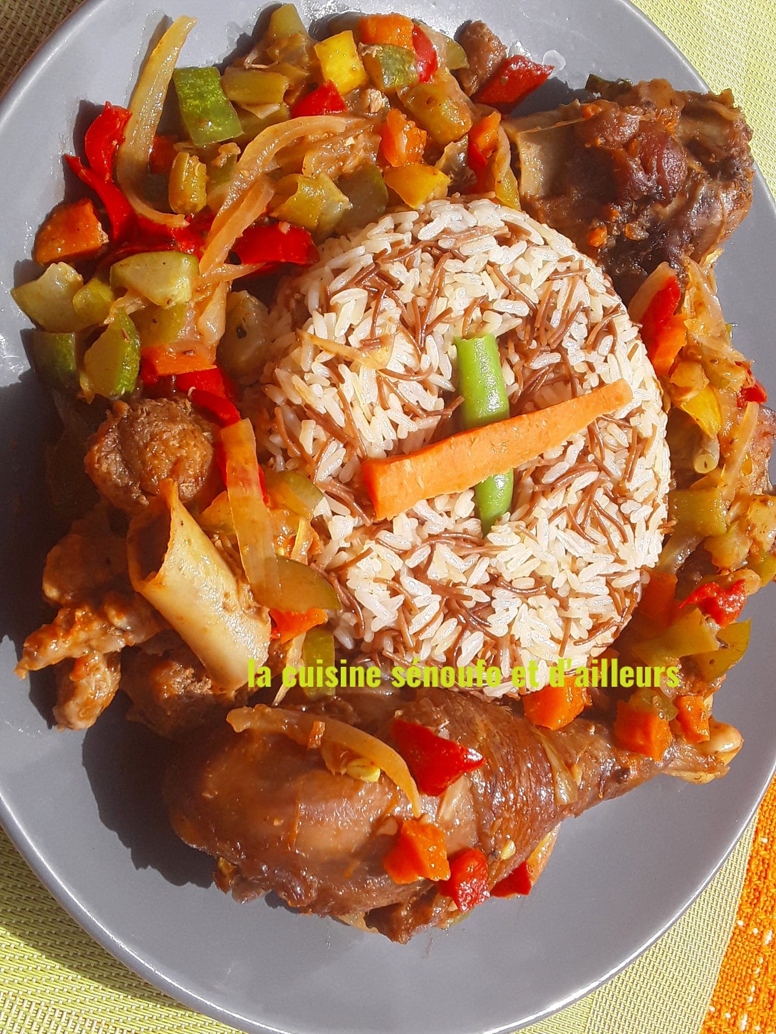 Sauté de légumes au riz égyptien