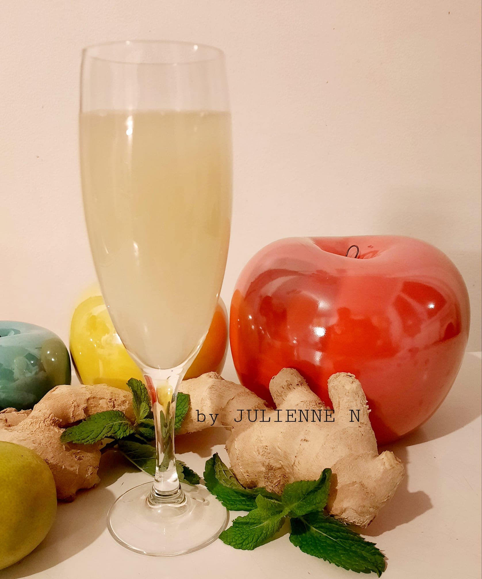 Jus de gingembre et citron vert