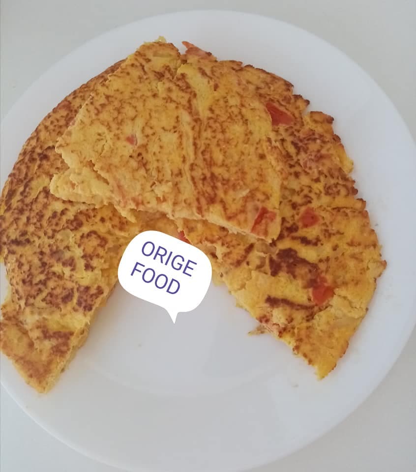 Omelette au choux blanc