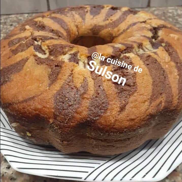 Zébra cake marbré