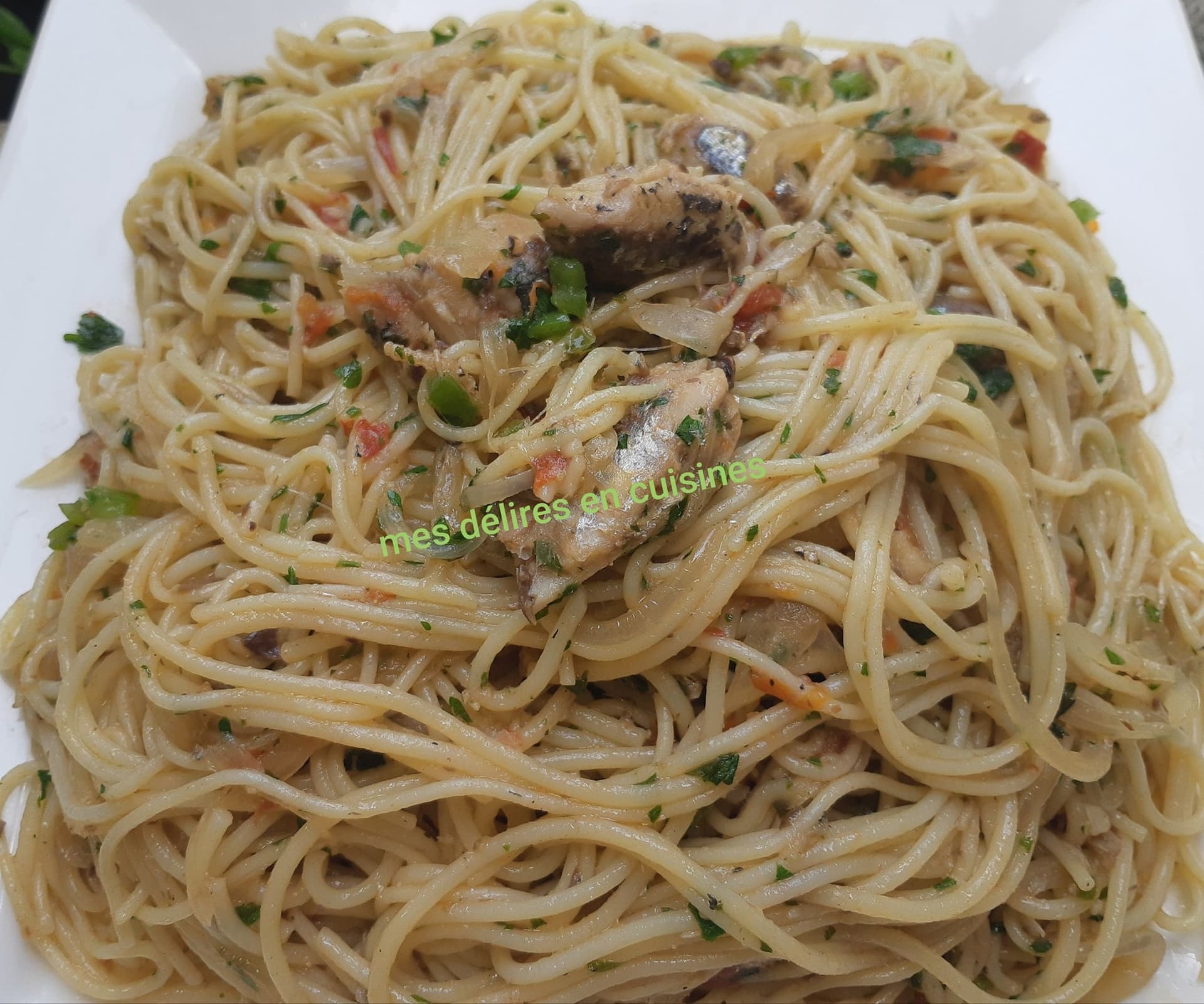 Spaghetti sauté aux sardines