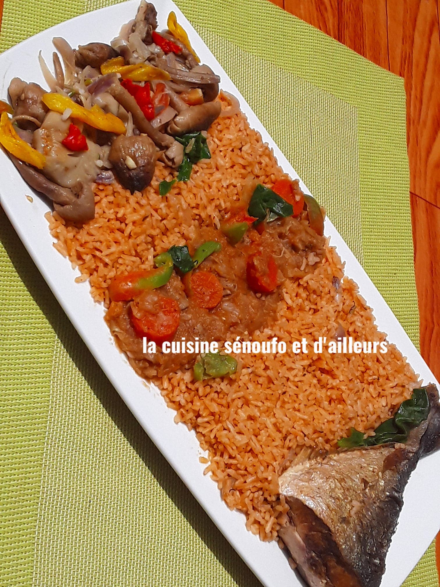 Riz gras feat champignons sautés à la citronnelle