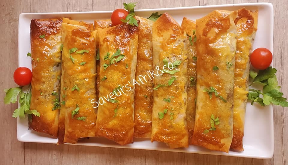 Borek à la viande de bœuf hachée et au fromage vache qui rit