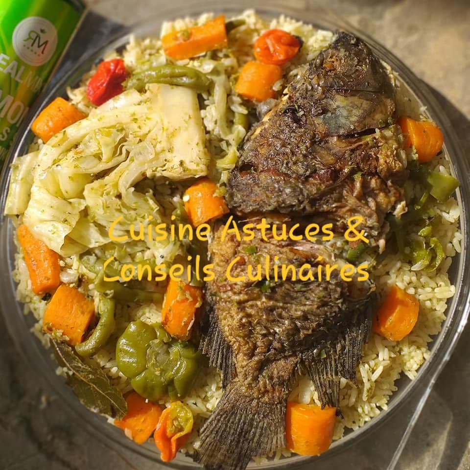 Riz gras au poisson et ses légumes