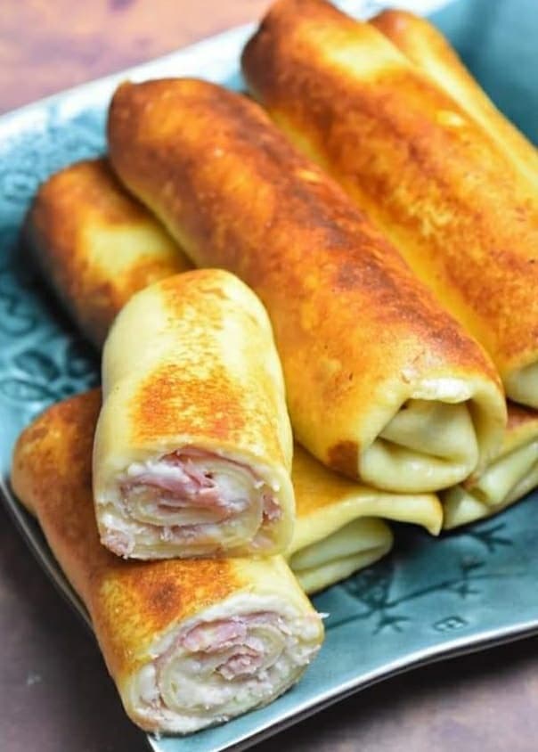 Crêpes au jambon et fromage