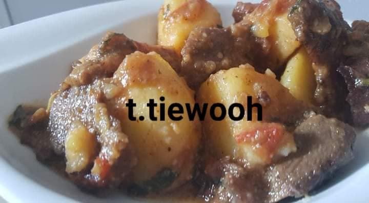 Rôti de pomme au steak de bœuf