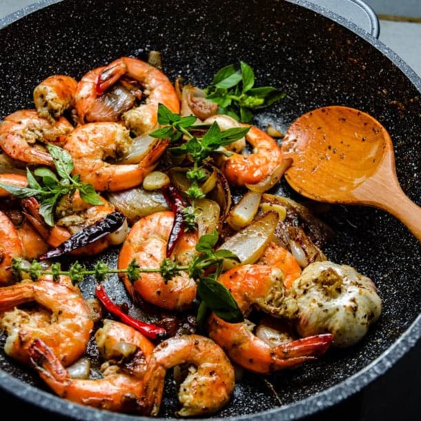 Conseils pour la bonne cuisson des crevettes.