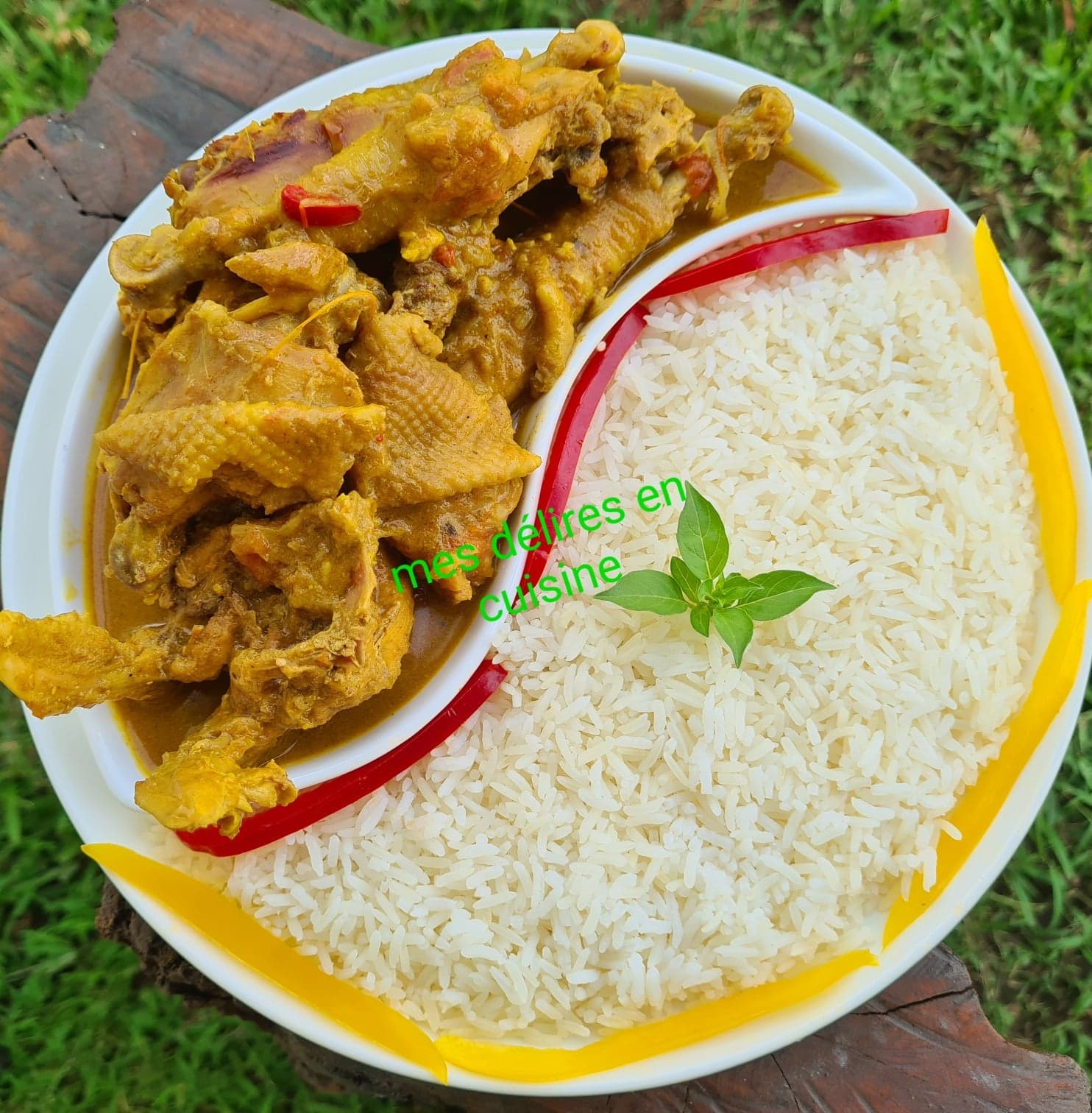 Poulet curry et moutarde