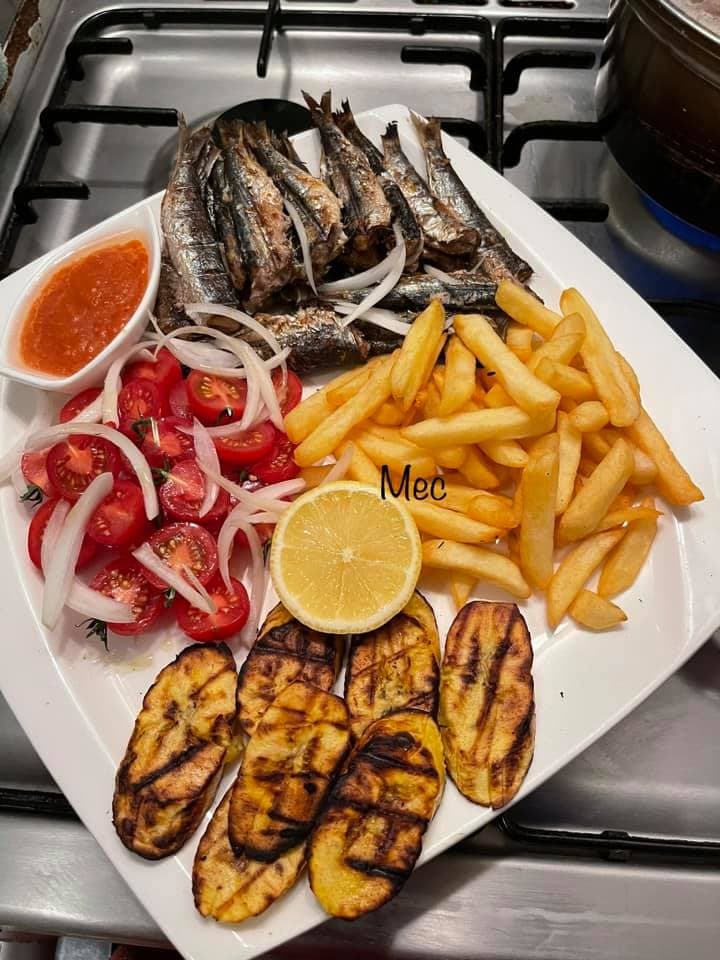 Des sardines braisées au gros sel