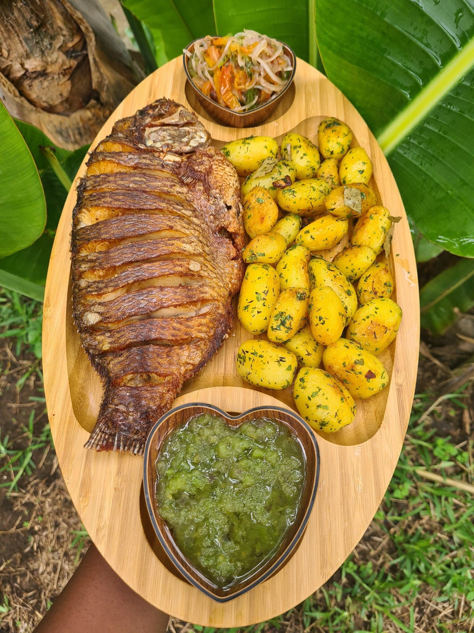 Poisson poêlé et ses pommes de terre rissolées.