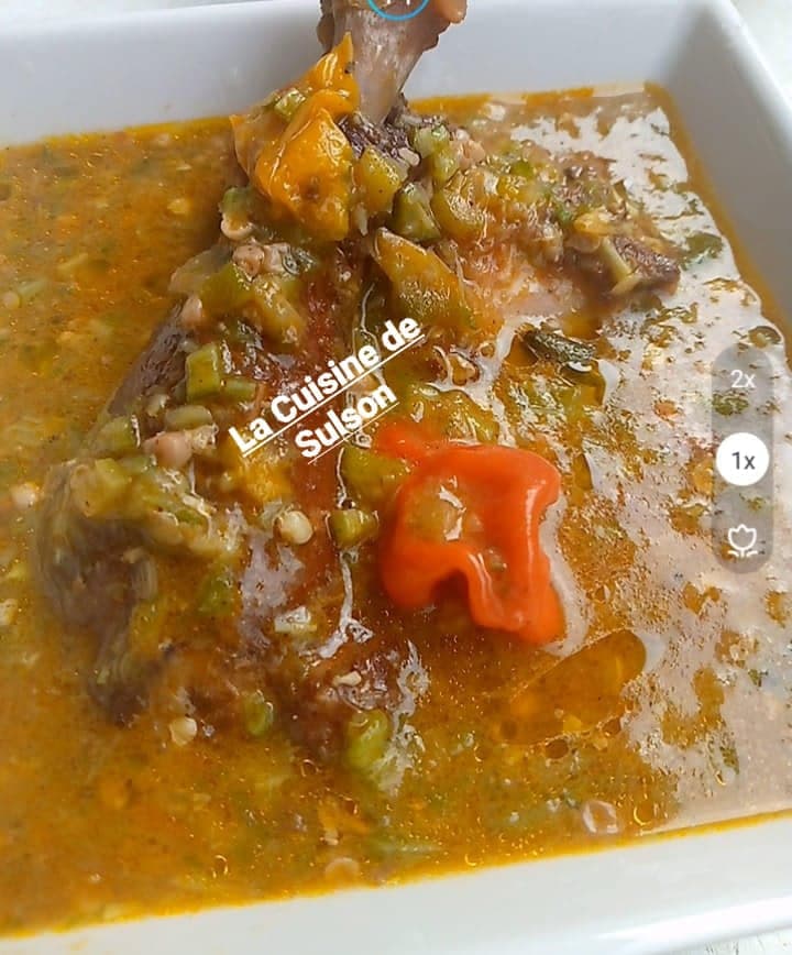 Sauce gombo a l’huile de palme