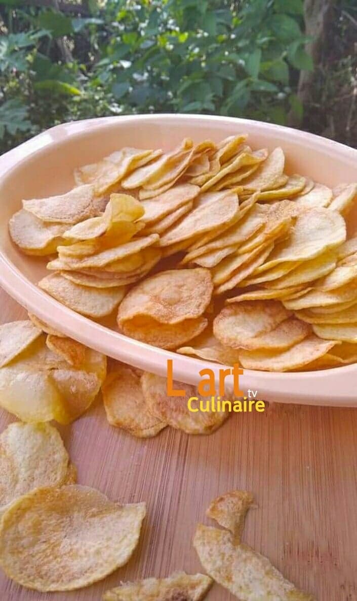 De croustillants chips de pomme de terre