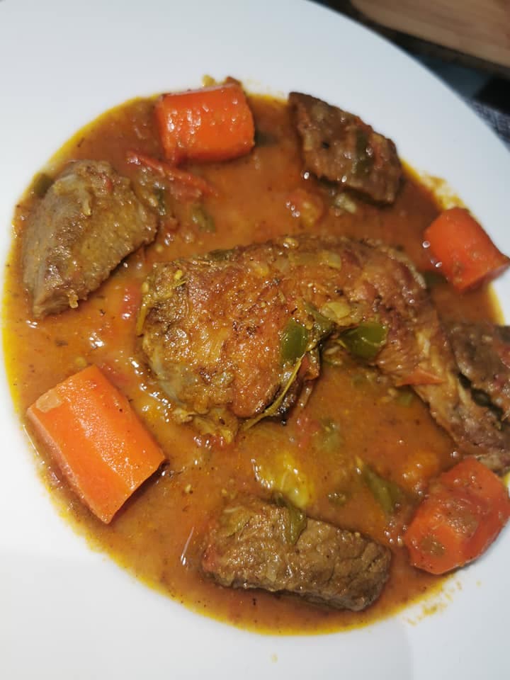 Petite improvisation avec mes restes de viande et de légumes.