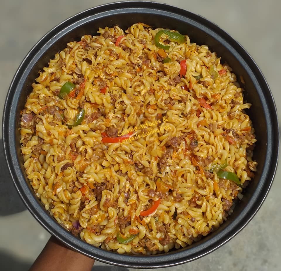 Pâtes viande hachée fromage râpé