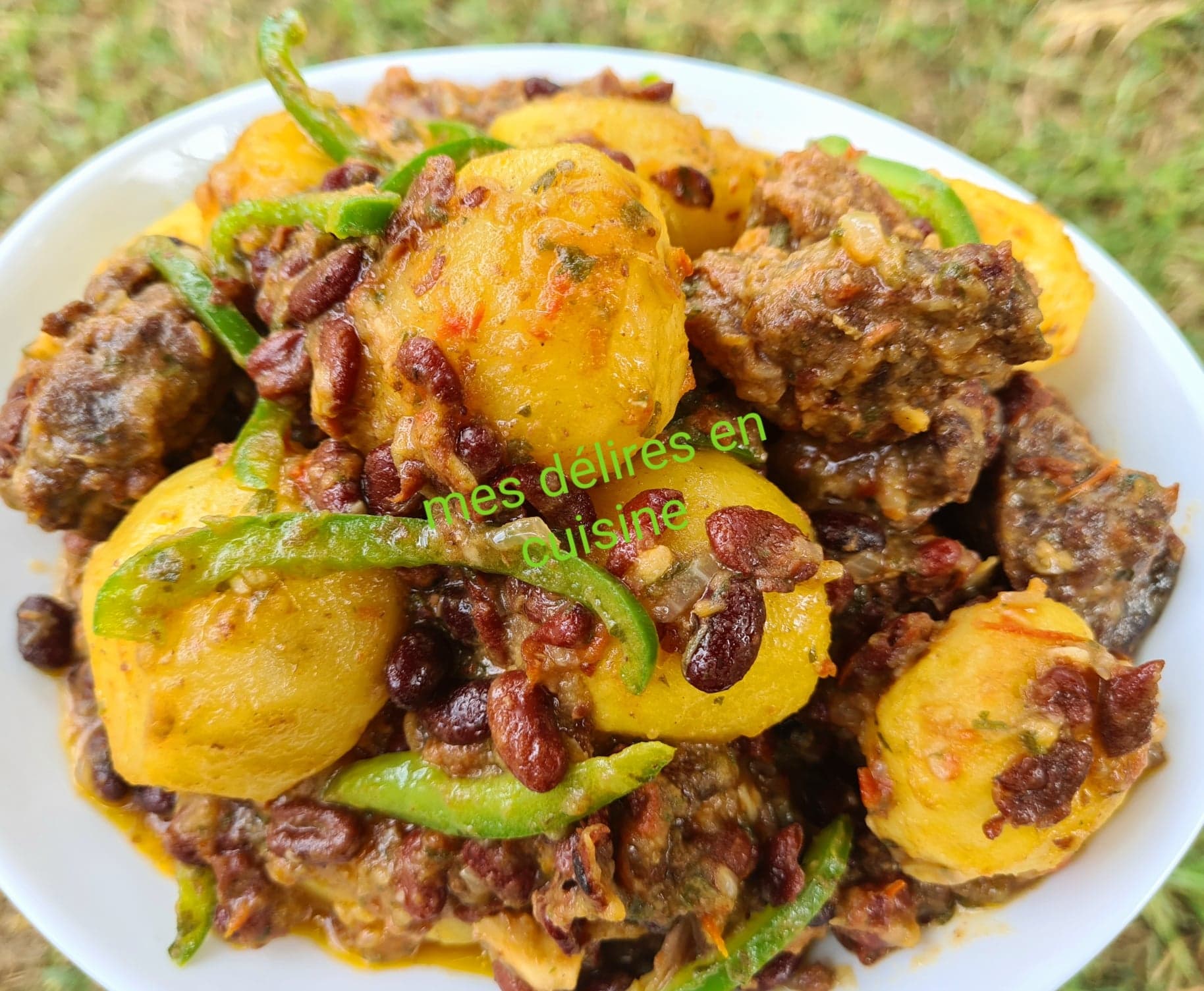 Ragoût de pommes de terre et haricot rouge