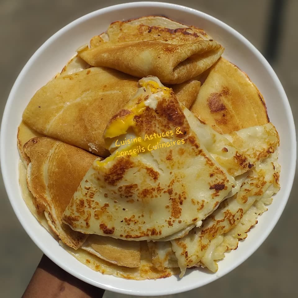 Crêpes Farcies au fromage et au saucisson