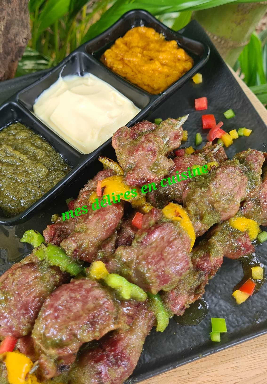 Brochettes de gesiers et ses invités