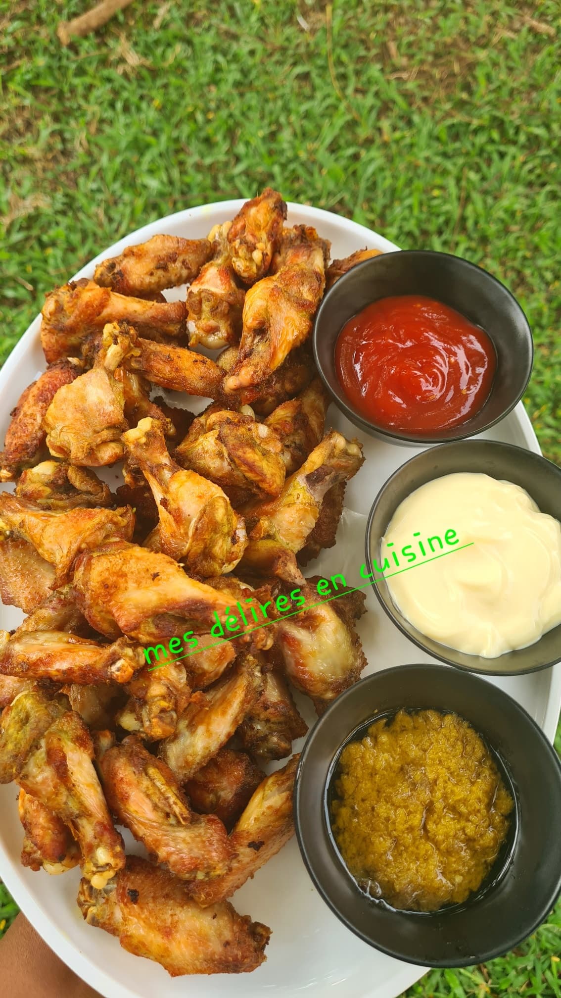 Friture d’ailes de poulet