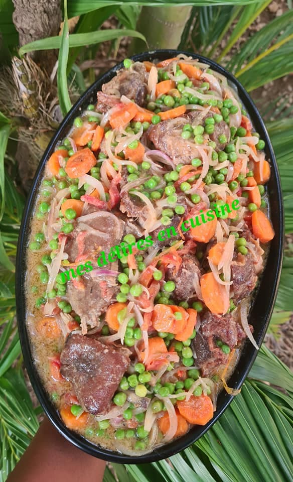 Viande de chèvre aux petits pois