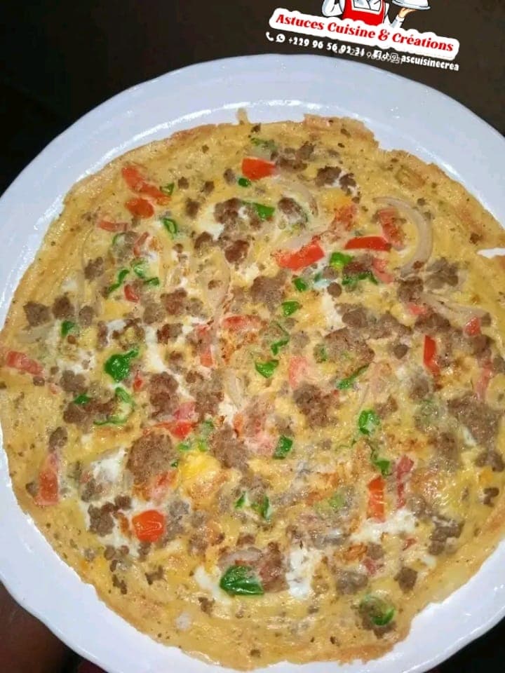 Omelette à la viande hachée : recette rapide