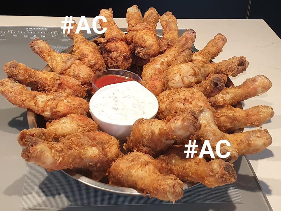 Pilons de poulets frits bien épicés