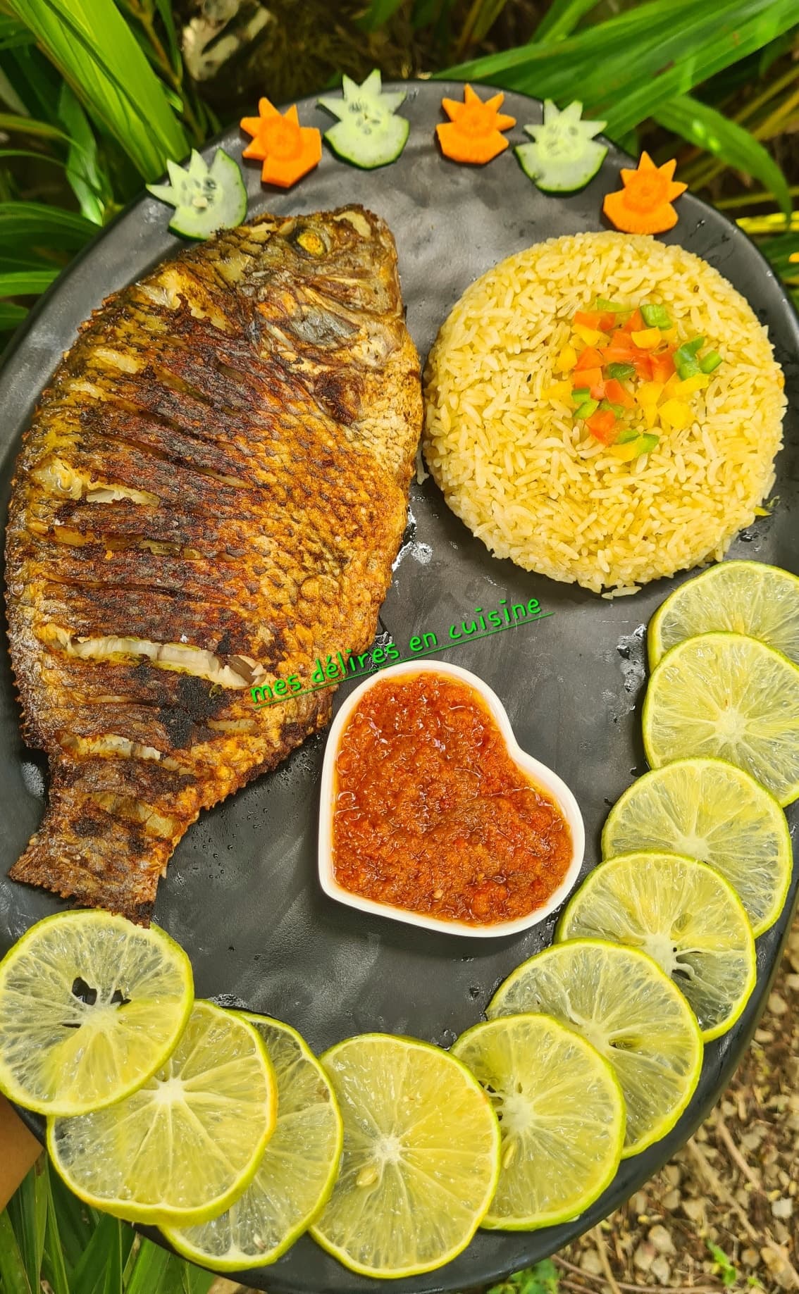 Carpes marinées à la poêle