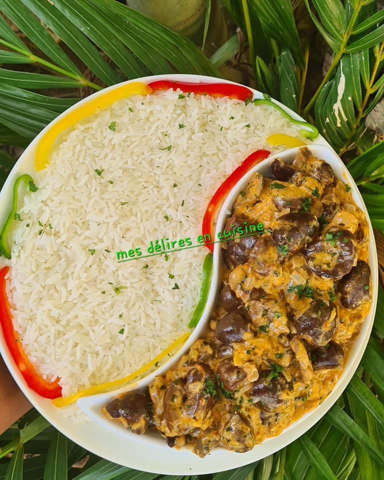 Rognons et champignons à la sauce crémeuse