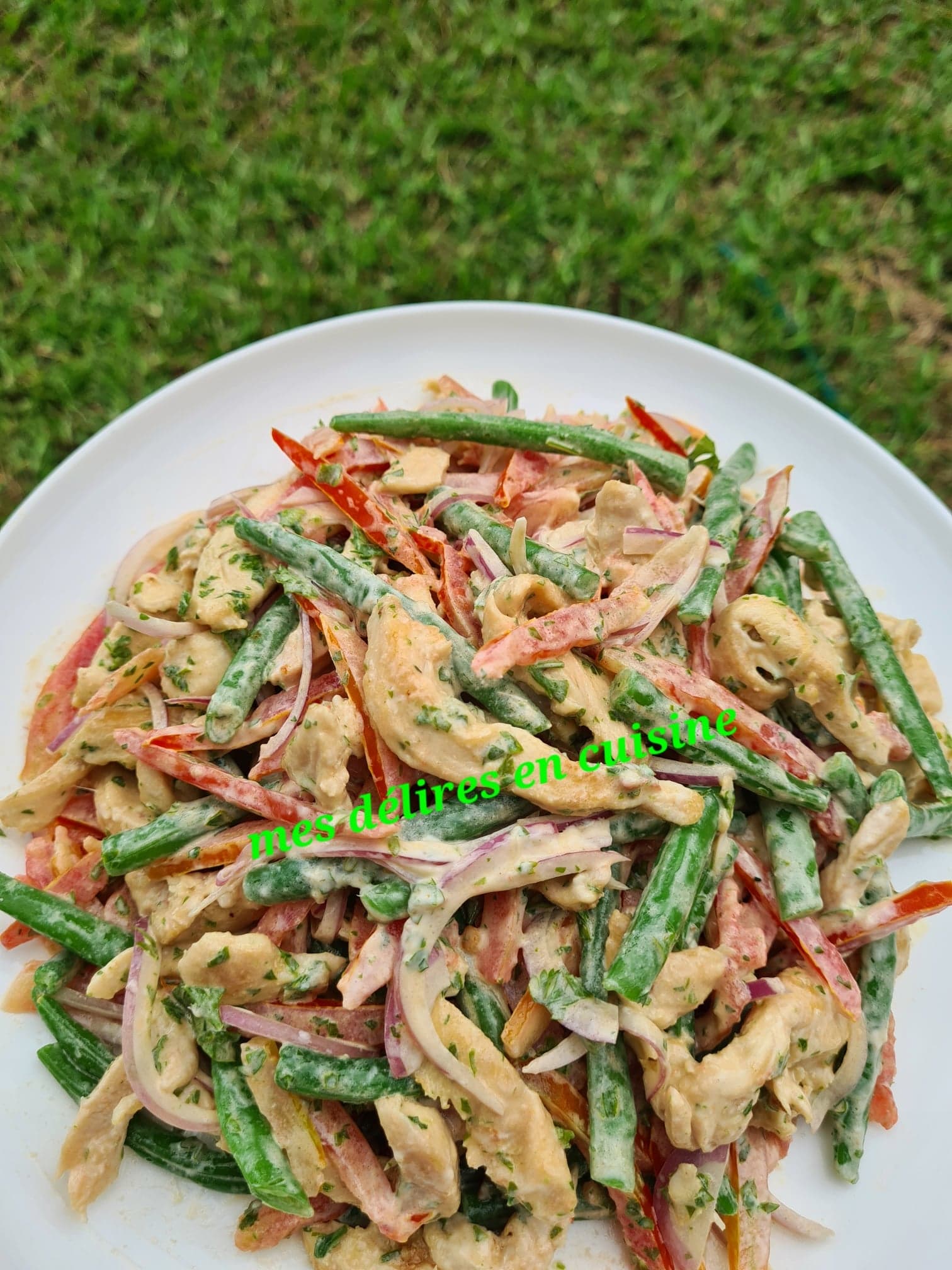 Salade de poulet aux légumes