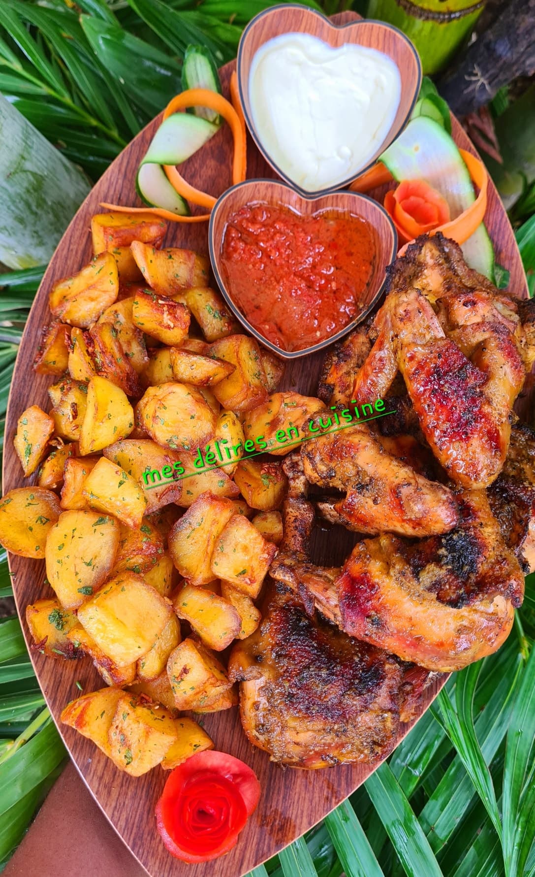 Pondeuse aromatisée et ses pommes de terre poêlées