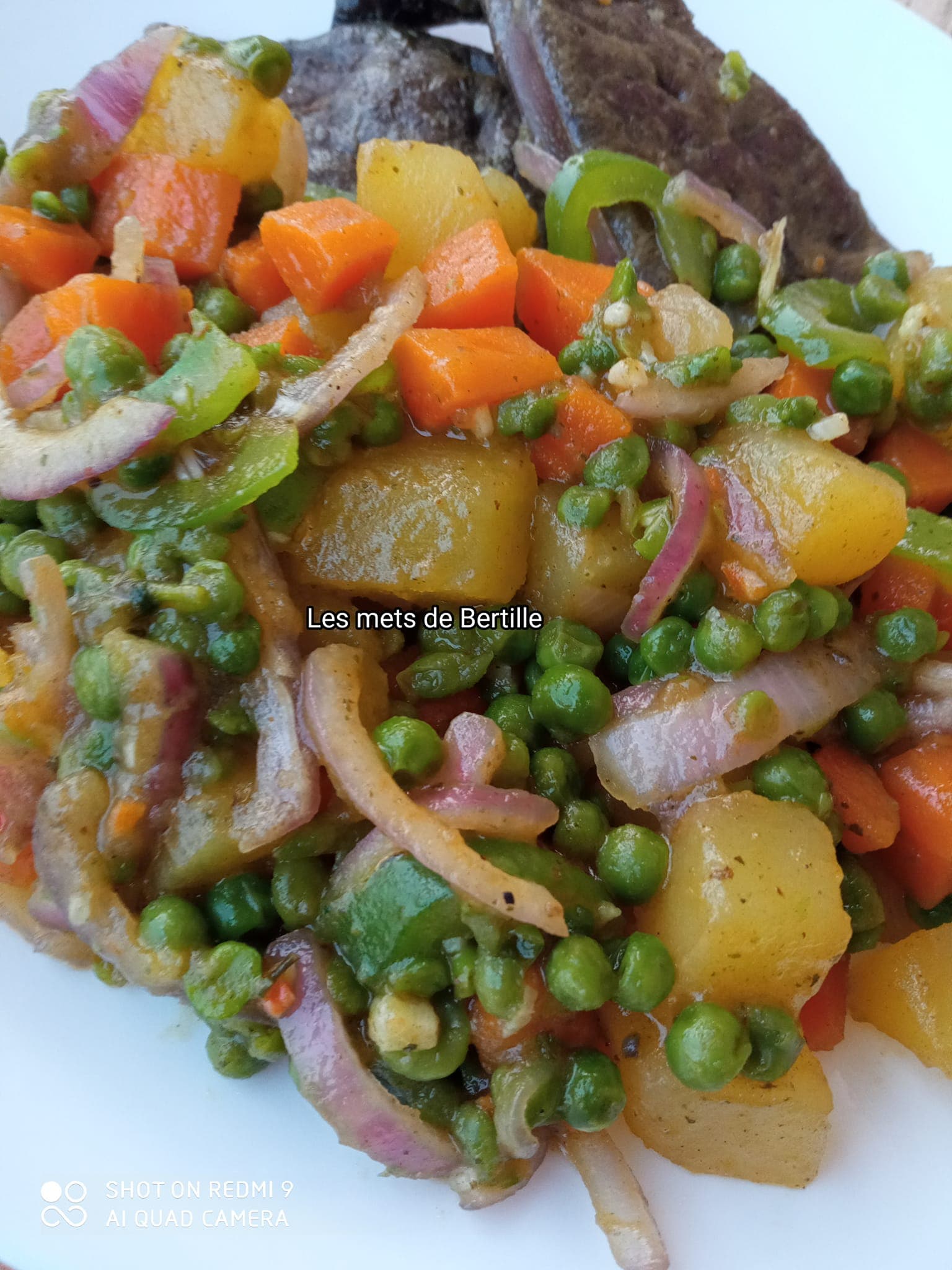 Foie de boeuf sauté aux légumes