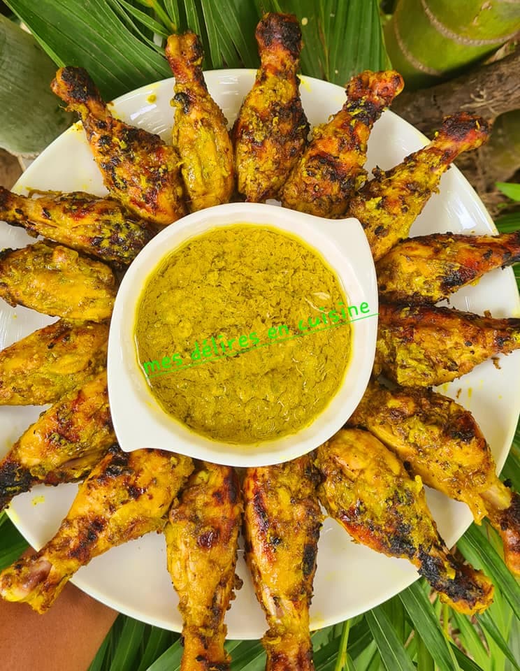 Grillade de pilons de poulet au curry