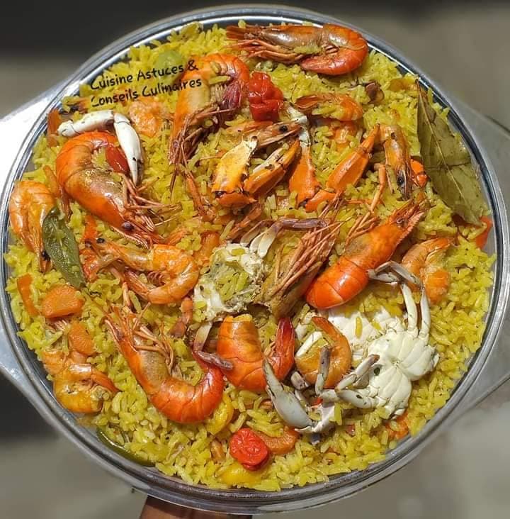 Riz au curry aux fruits de mer