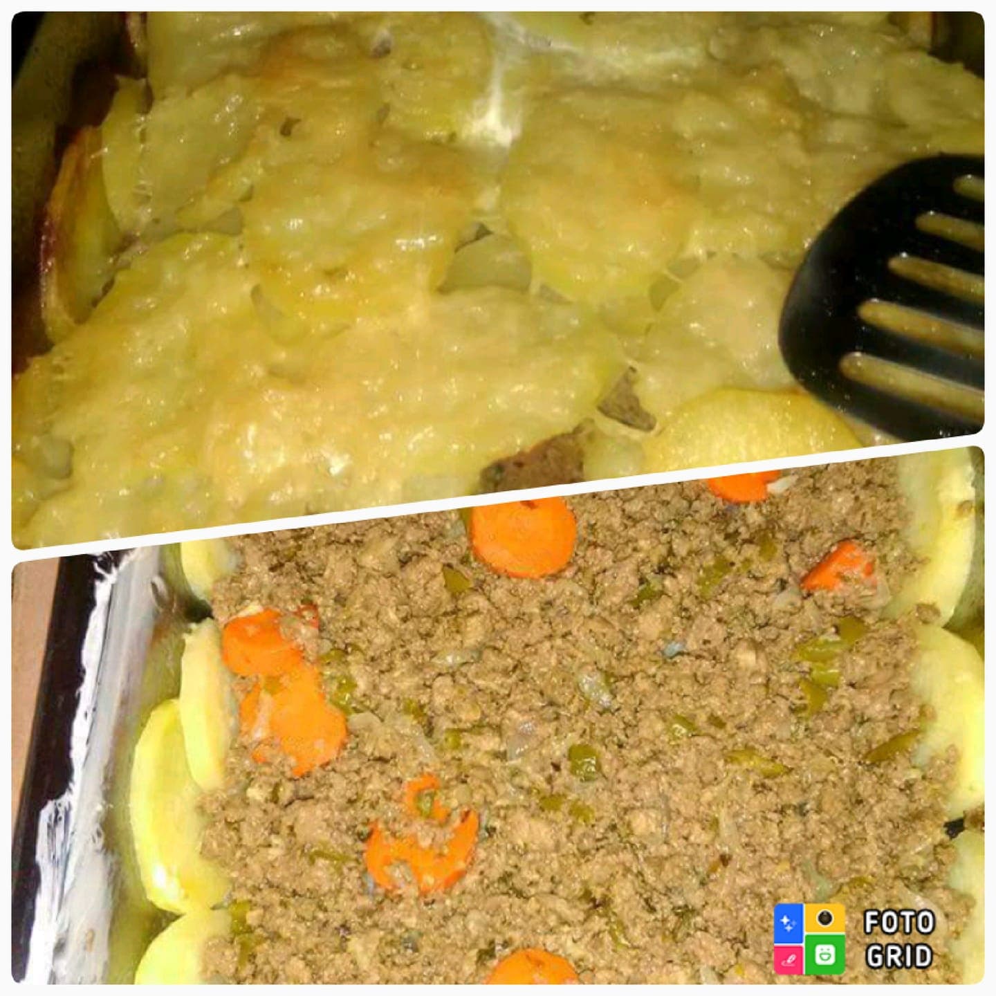 Gratin de pommes de terre à la viande hachée