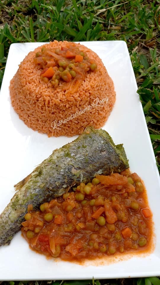 Jollof rice revisité au poisson