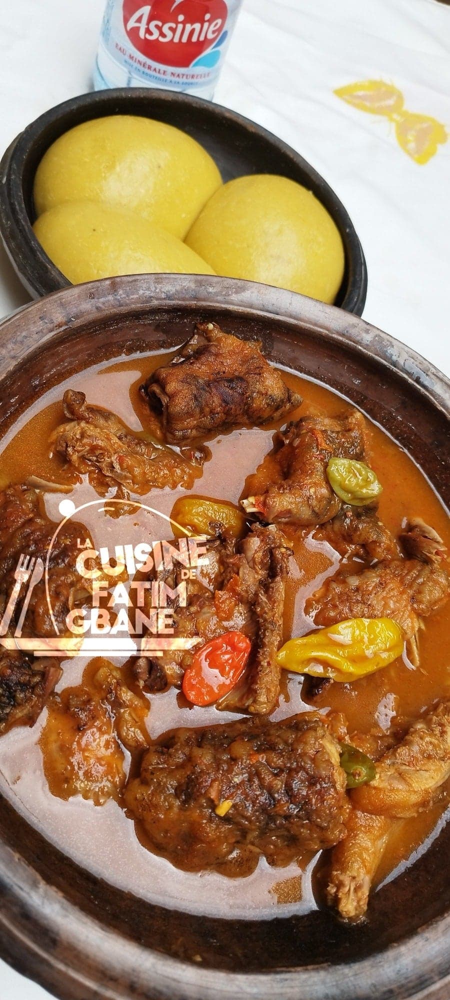 Du foutou banane à la délicieuse sauce claire.