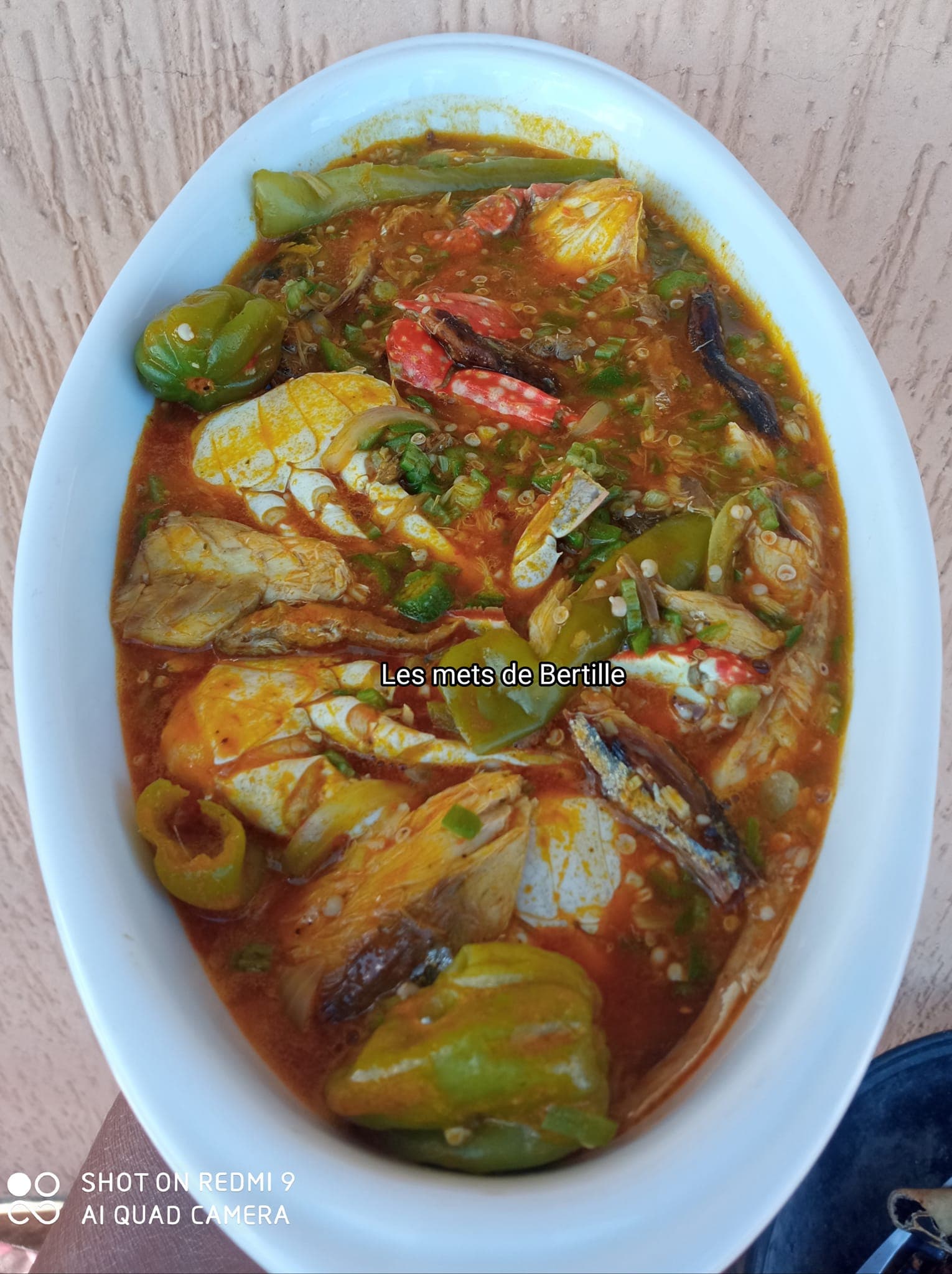 Sauce gombo aux fruits de mer et au chinchard fumé à la togolaise