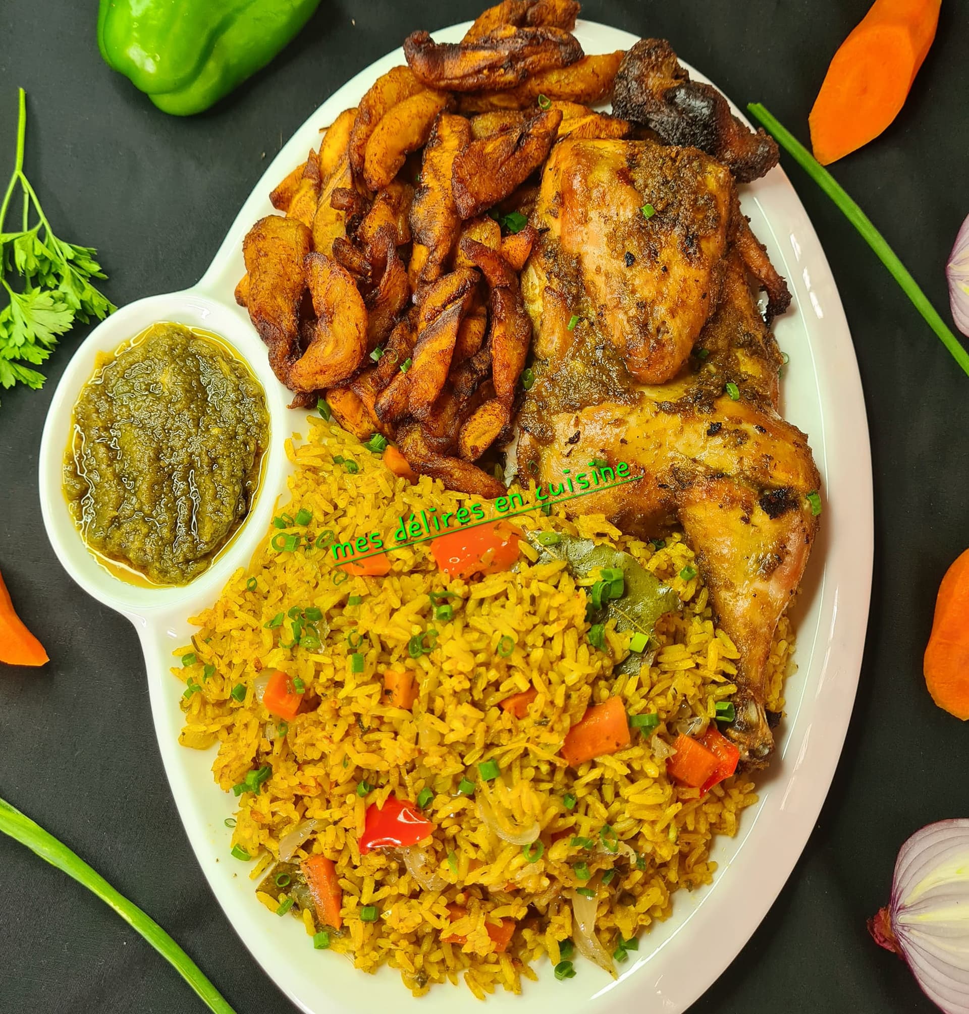 Mini poulet braisé au four et ses méli-mélo