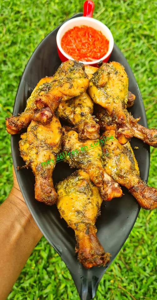 Pilon de poulet mariné au fou