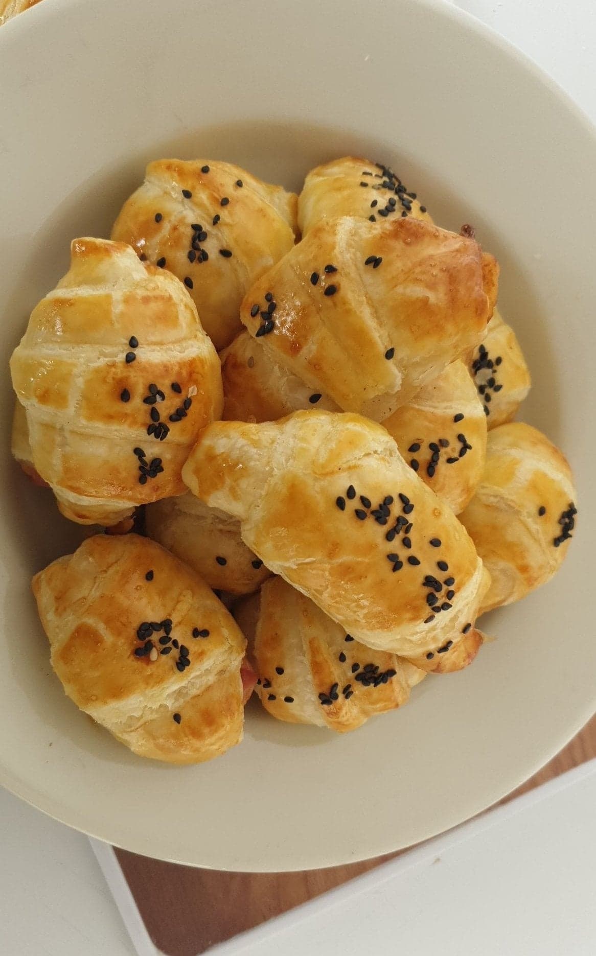 Minis croissants salés pour l’apéro