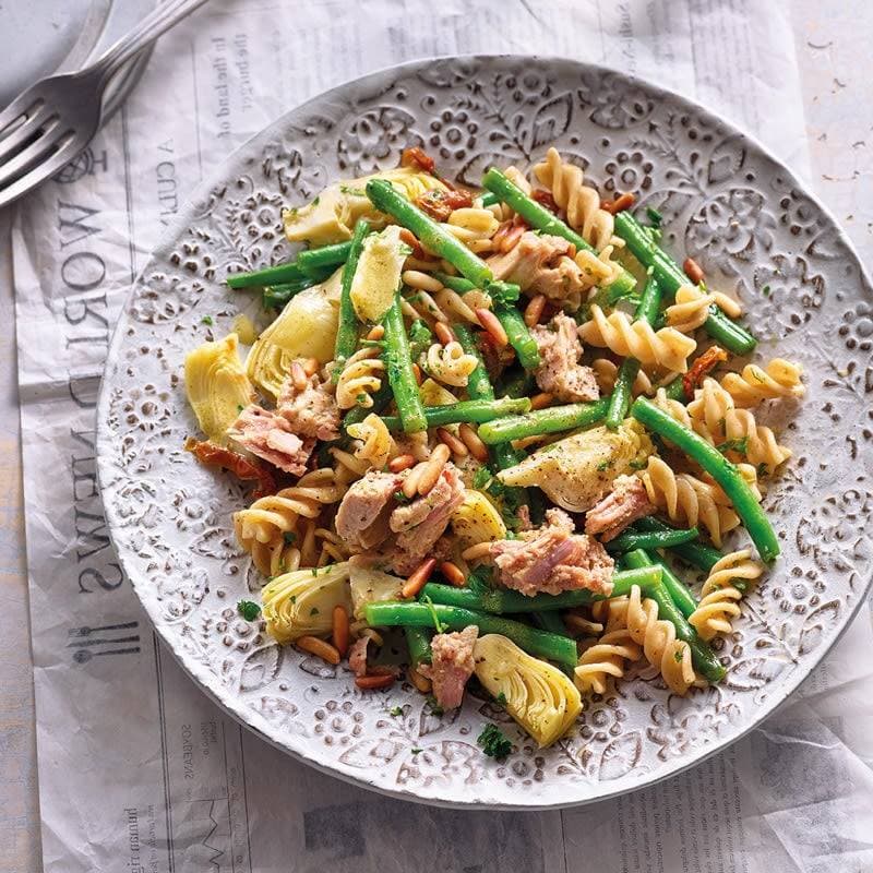 Pates aux thon et haricots verts
