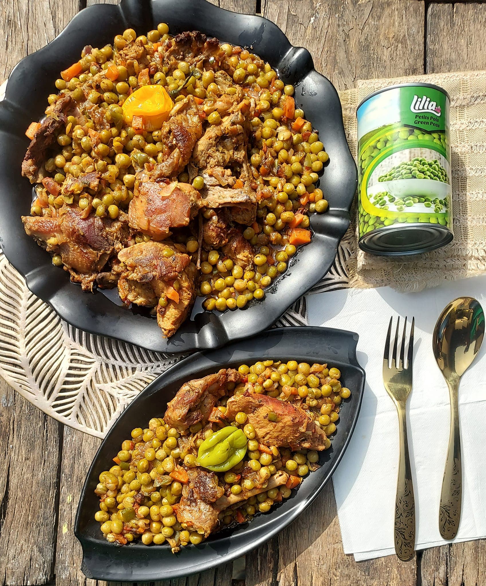 Petits pois sautés au poulet : recette légère