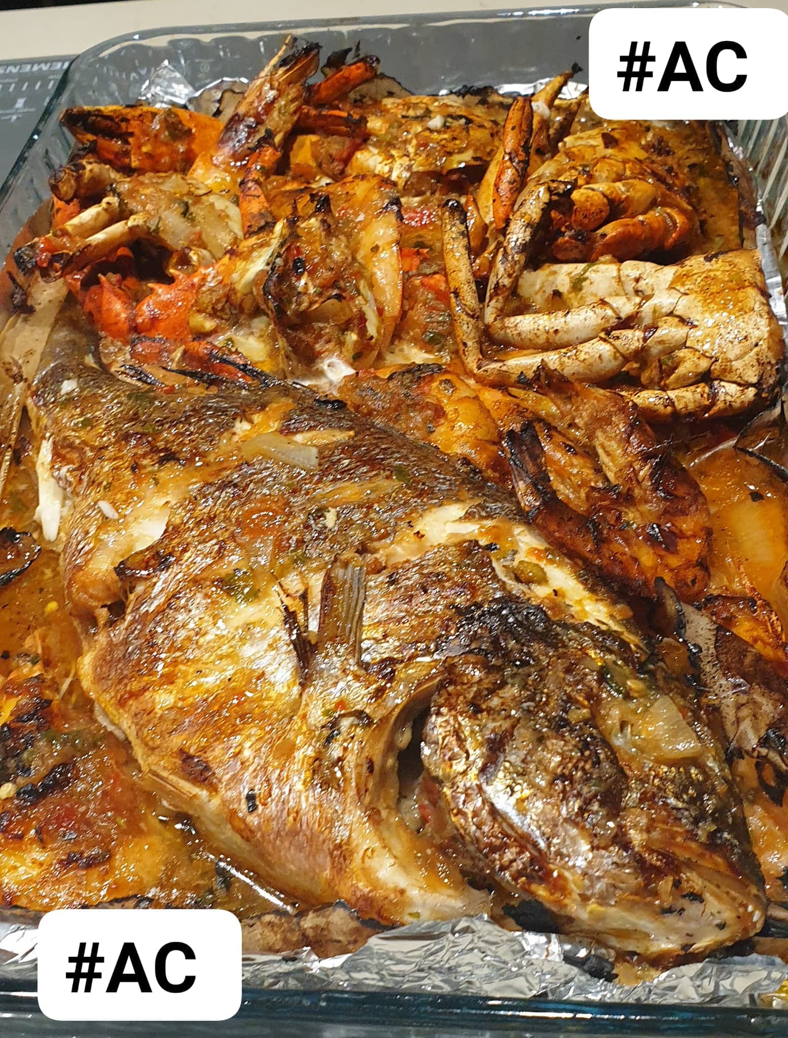 Poisson crabes et crevettes