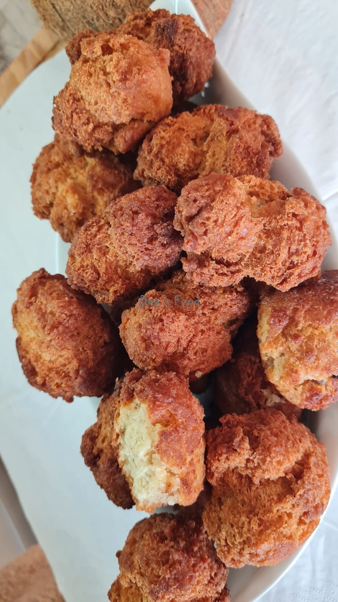 Beignets croustillants au coco à la muscade