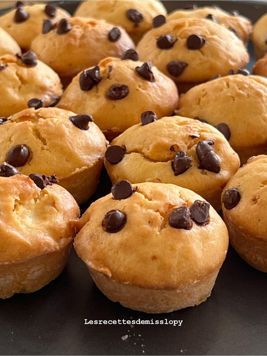 Mini muffins marbrés aux pépites de chocolat et au yaourt