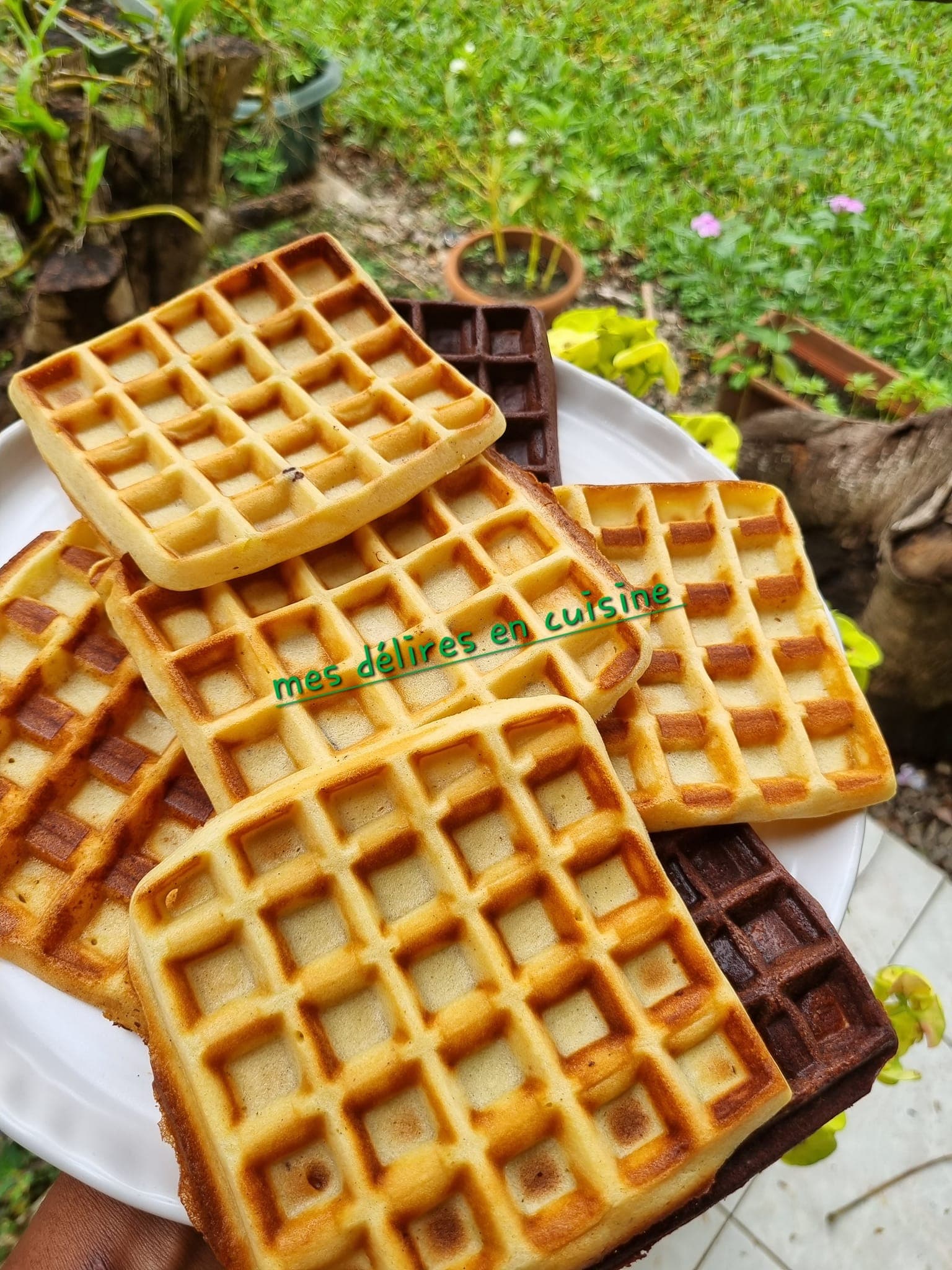 Gauffres à la vanille