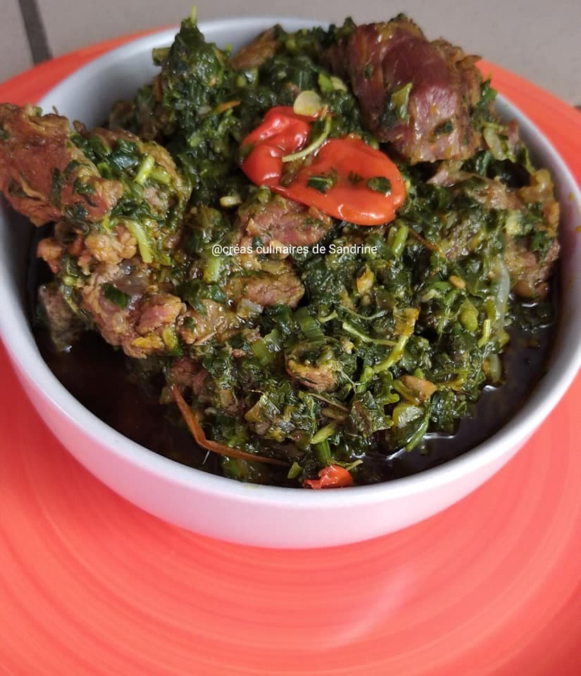 Légumes folong : recette camerounaise