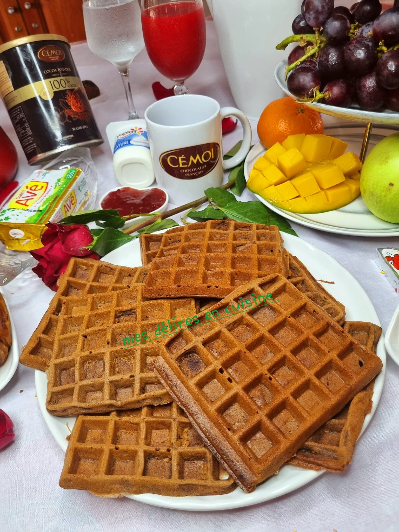 Gaufres au chocolat : recette gourmande